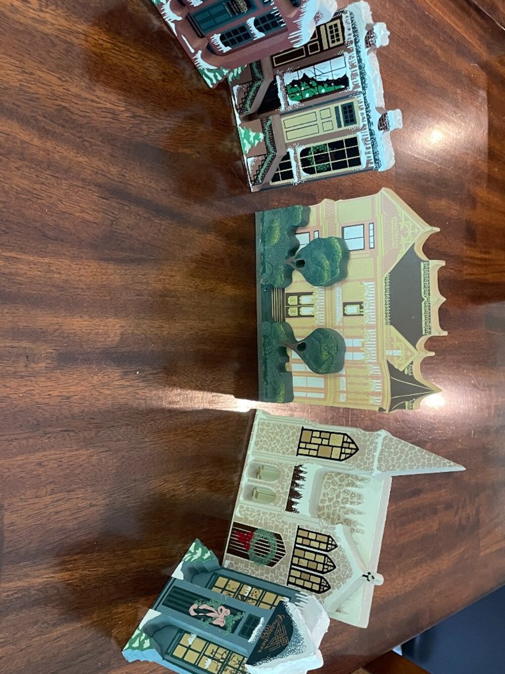 Vintage Shelia Limited Edition Wooden Hand Painted Holiday Decor House 1991!